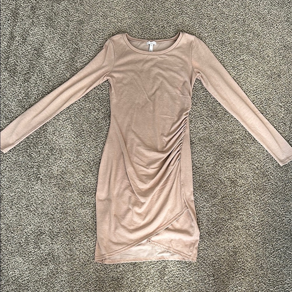 Light pink long sleeve dress